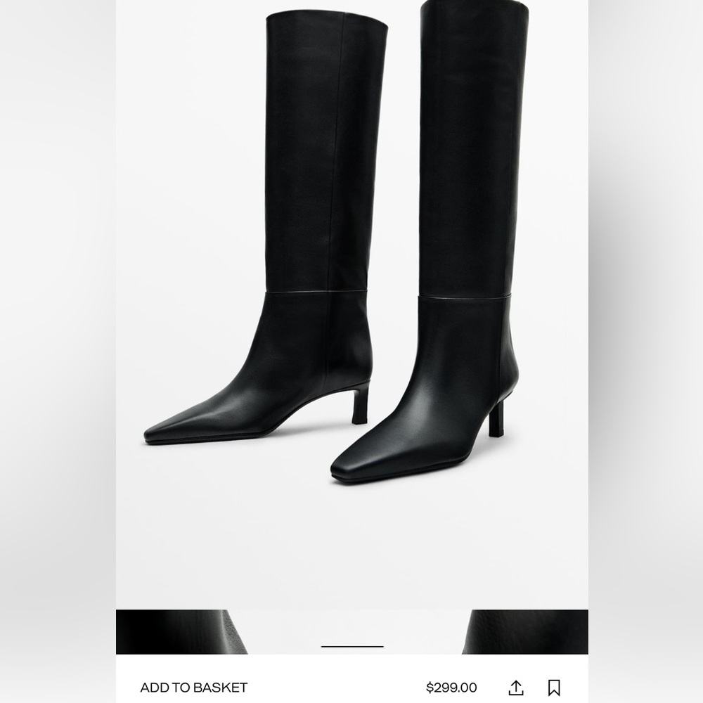 Massimo Dutti Low Heel Boots